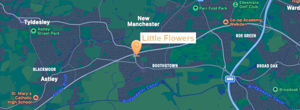 Little Flowers Worsley map
