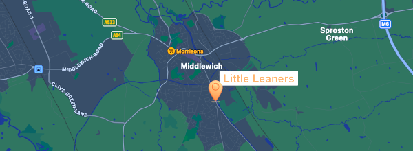 Little Learners Middlewhich map